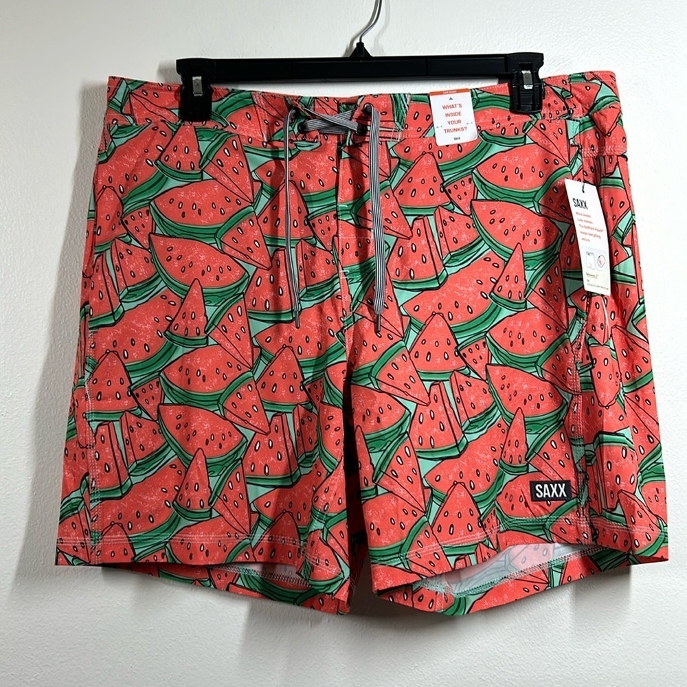 Saxx BETAWAVE 17” 2N1 DropTemp Cooling Liner Ballpark Pouch Swim‎ Trunks NWT 38